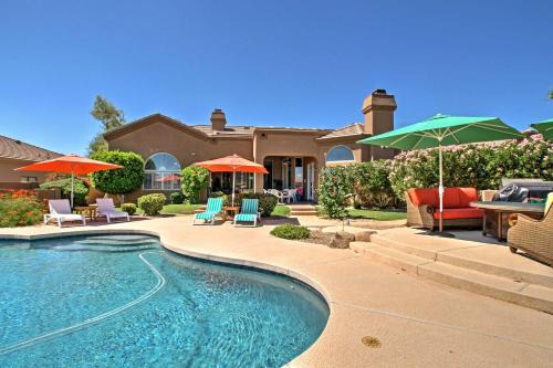 North Scottsdale House | Scottsdale Home with Pool and Scenic Mountain Views