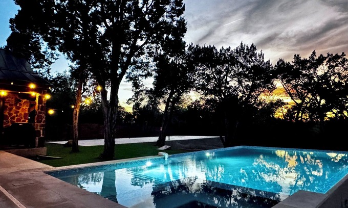 Sunset Valley Villa | Elegant Tuscan Villa with Pool & Spa, Near Downtown Austin