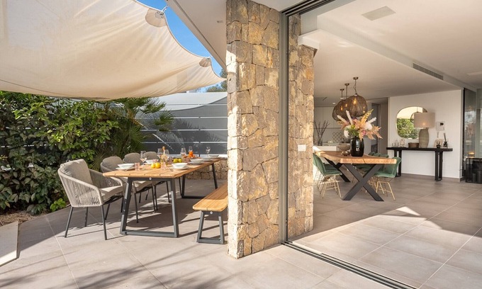 Cap Martinet Villa | Elegant Ibiza Villa Ses Torres with Private Pool & Jacuzzi