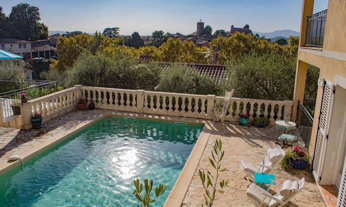 Montauroux Apartment | Elegant 80sqm Apartment with Heated Pool & Stunning Views
