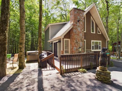 Pocono Lake House | Luxurious Chalet in Arrowhead Lake's Exclusive Community, hammock, firepit, hot tub, pools, lakes, ski