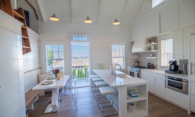 Nantucket Town Cottage | Premier Harbor View Lizzie Cottage with Oceanfront Amenities
