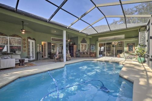 Odessa Villa | Elegant Retreat with Private Pool and Ocean Views Near Tampa