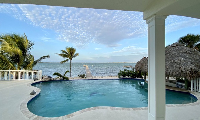 Summerland Key House | Exclusive Oceanfront Gated Home with Private Pool & Views