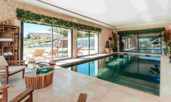 Deauville Villa | Elegant Villa with Heated Indoor Pool for Family Fun