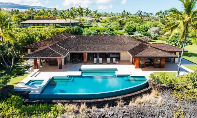 Kaupulehu House | Serene Oceanfront Retreat with Private Pool & Spa Awaits
