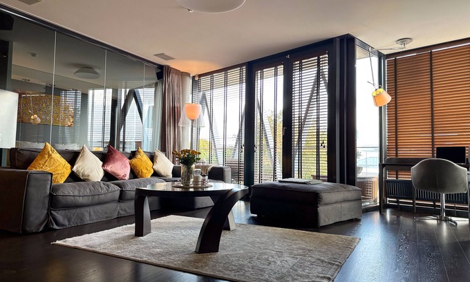 Old Town Apartment | Luxurious spacious apartment. Views of Kaunas City Park and Medieval City Wall.