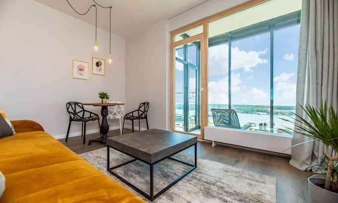 Klaipeda Apartment | Sea View Studio with King Bed and Balcony, Breakfast Included