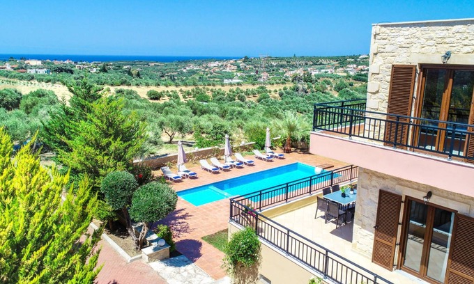 Asteri Villa | Elegant Villa Overlooking Cretan Nature with Private Pool