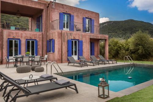 Aetos Villa | Experience Villa Nadoria: Oceanfront Haven on Ithaca Island