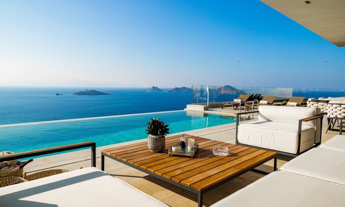 Bodrum City Center Villa | Seaside Villa with Private Pool and Ocean Views Await