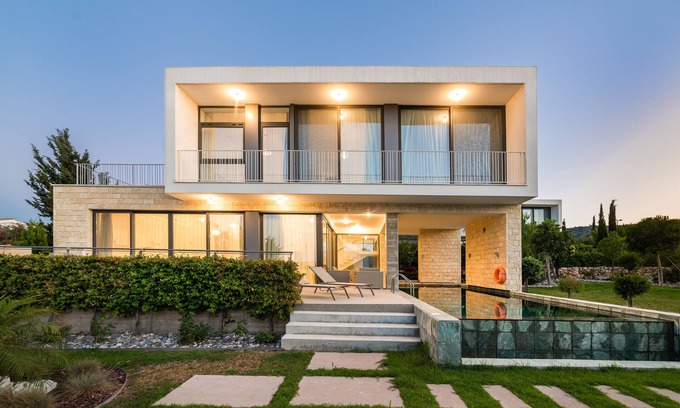 Latchi Villa | Beachfront Villa with Private Access - Ideal for Families