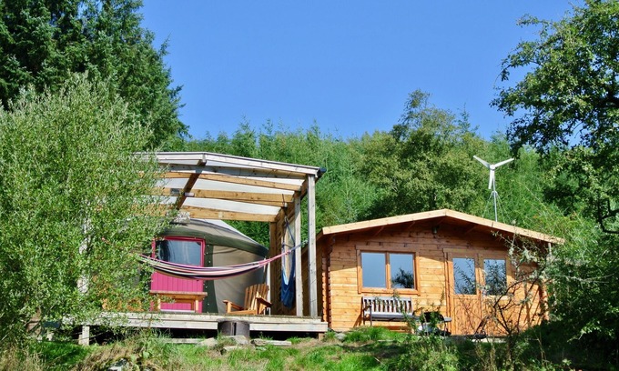 Corwen Villa | Eco-Friendly Yurts with Lake Views at Mountain Retreat
