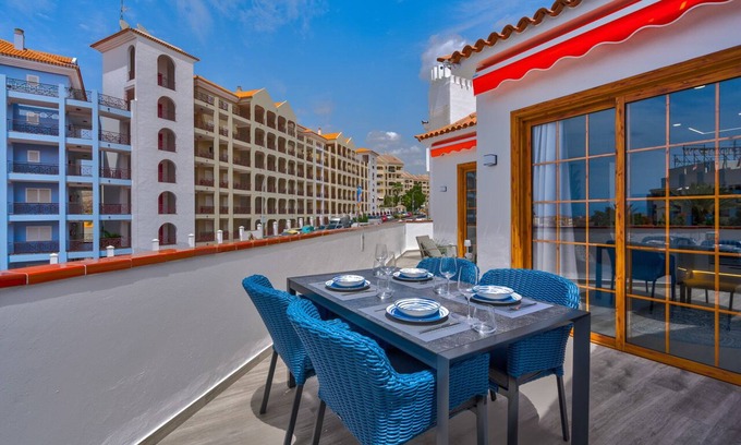 Los Cristianos Apartment | Elegantly Renovated 2 Bedroom Retreat with Pool & Ocean Views