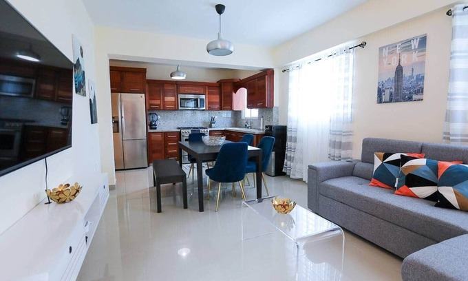 San Cristobal Apartment | LUXURY 2BR/2BA APT W. A|C Garage & ROOF TOP