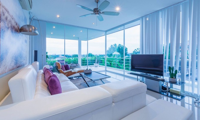 Khao Tao Villa | Elegant 3 Bedroom Villa with Sea View and Pool Access
