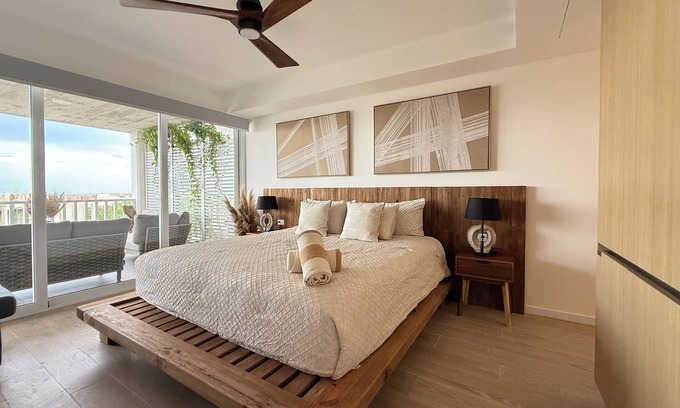 Puerto Aventuras Condo | Luxury 3BR Penthouse w/Pool and rooftop in Puerto Aventuras
