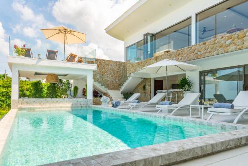 Bophut Hills Villa | Elegant 5-Bedroom Oceanview Villa in Bophut with Staff