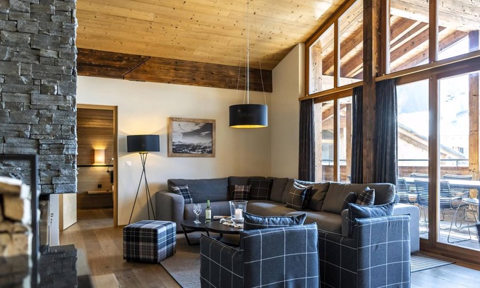 Valbella Apartment | Stylish 8-Person Penthouse at Landal Alpine Lodge Lenzerheide