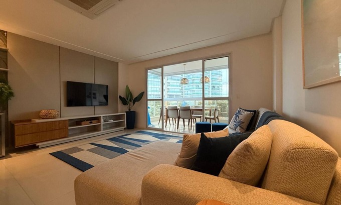 Guarapari Apartment | Beachfront Bliss at Enseada Azul with Spa and Family Amenities