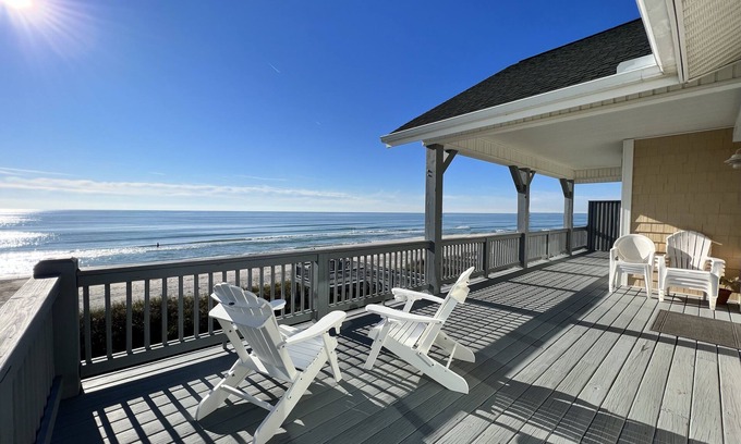 Ocean City Beach House | Oceanfront Retreat with Elevator and Gorgeous Views