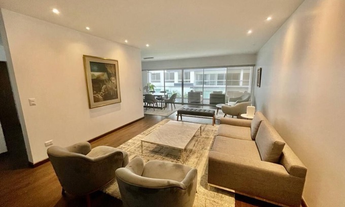 Santiago de Surco Apartment | Elegant Apartment Getaway in Lima with Spa & Breakfast
