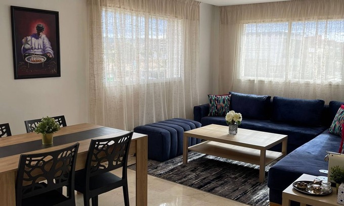 Oujda Apartment | Elegant Apartment with Kitchen Near CHU - Family Friendly