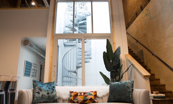 Johnson City Apartment | Stylish Downtown JC Apartment with Private Rooftop Deck