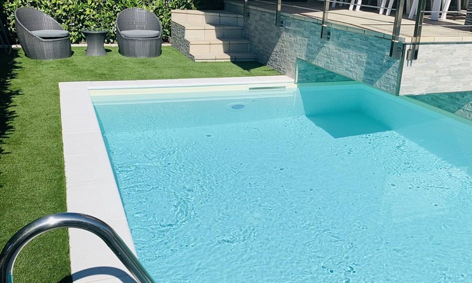 Moniga del Garda Apartment | Exclusive Apartment with Private Pool and Lush Garden