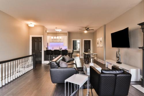 St. Louis Apartment | Chic Apartment with Mood Lighting on Historic Cherokee Street