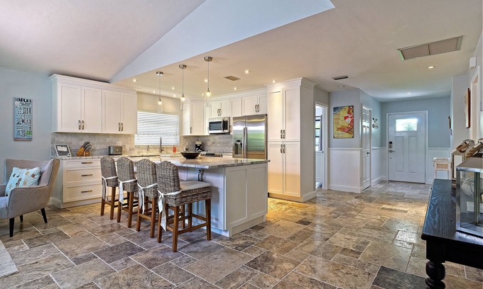 Naples Park House | Beachfront Cottage in Naples with Heated Pool & Hot Tub