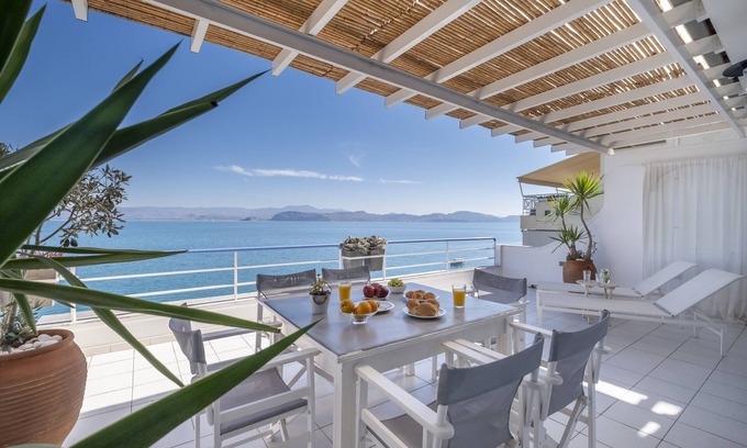 Kiveri Apartment | Oceanfront Loft with Unique Sea View Near Nafplio