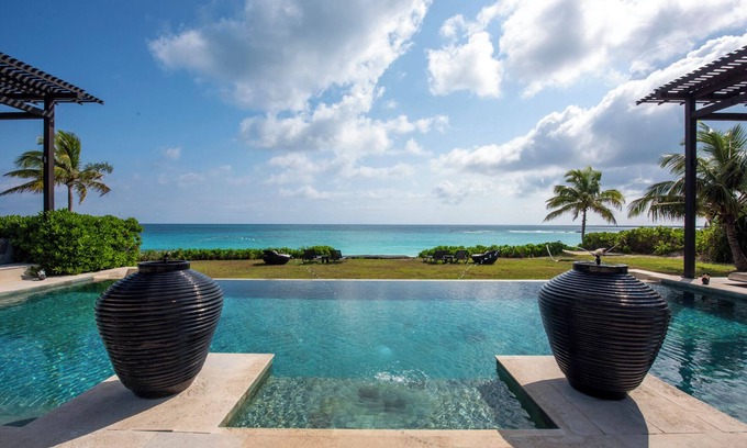 Governor's Harbour House | Superior Beachfront Estate with Private Pool & Ocean Views