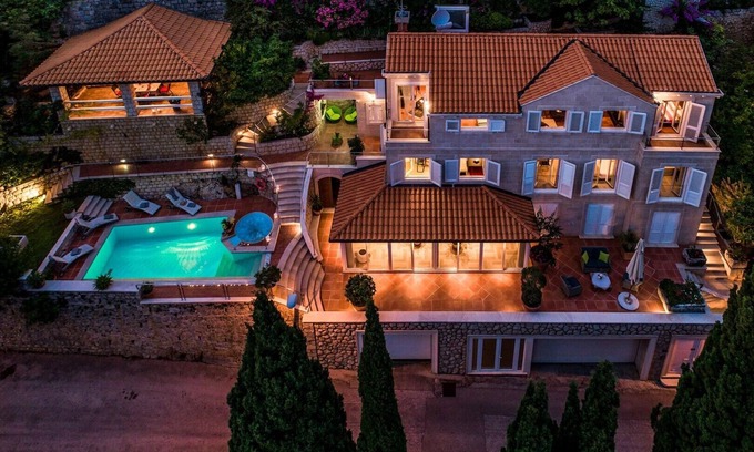 Municipality of Dubrovnik Villa | Beachfront Villa Dubrovnik Palace with Private Pool & Spa