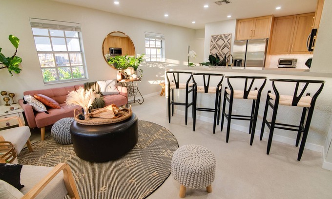 Southwest House | Chic Boho Cottage Steps from Beach with Pet-Friendly Amenities