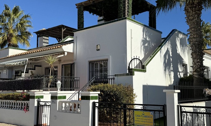 Orihuela Costa Villa | Refurbished Bungalow with Ocean View & Pool Access