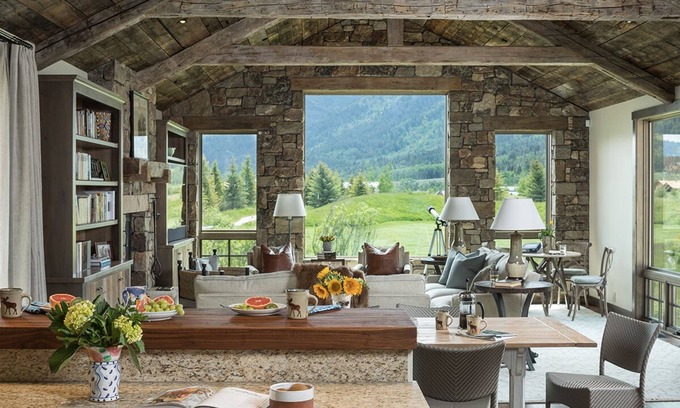 Teton Village Villa | Elegant Cabin in Teton Village with Ski Slope Views