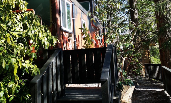 Agassiz Cabin | Inviting Caboose Retreat in the Rhododendron Forest