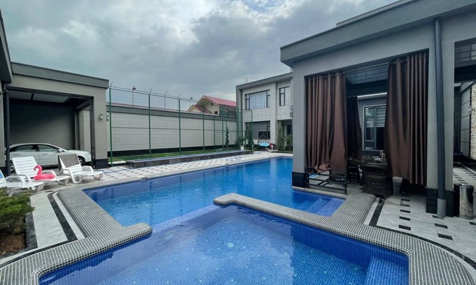 Uzbekistan Villa | Elegant California Dacha with Two Inviting Pools