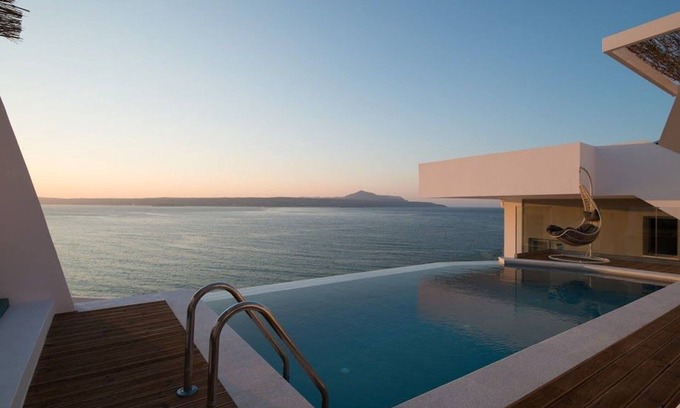 Almyrida Villa | Elegant Villa Sapphire with Private Pool & Sea Views in Chania