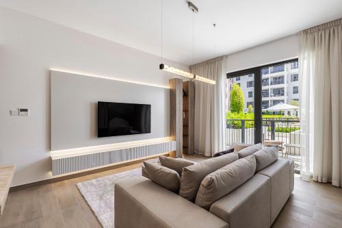 Dubai Apartment | Coastal Getaway at La Voile Port De La Mer: Pool & Ocean Views