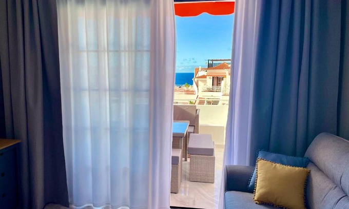 Los Cristianos Apartment | Oceanfront Escape: 4-Star Diamond with Stunning Views