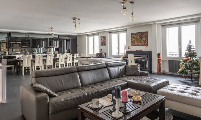 Quartier de la Monnaie Apartment | Elegant Duplex with Breathtaking Seine Views & Premier Amenities
