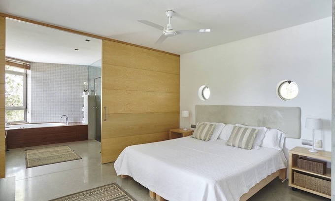 Sant Antoni de Portmany Villa | Stylish Villa Solana: 5 Bedrooms with Private Pool & Spa
