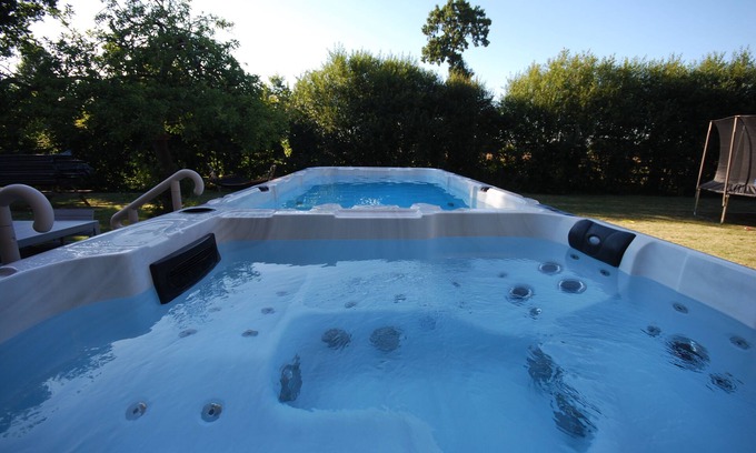 Plenee-Jugon Other | Elegant Farmhouse Retreat with Swim Spa Pool near Dinan