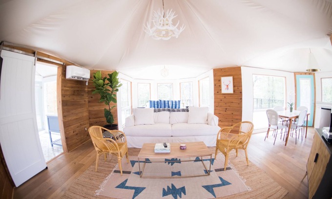 Fentress House | Experience Glamping at Wahwahtaysee Resort: Riverfront Escape
