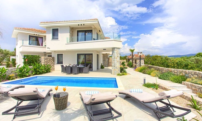 Krk House | Elegant BELLA Holiday House with Private Pool and Ocean Views