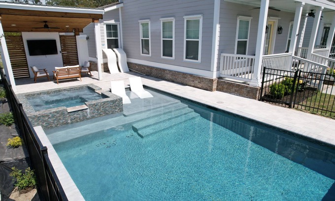 Gulfport House | Stunning Beach Views Home with Pool & Spa Amenities