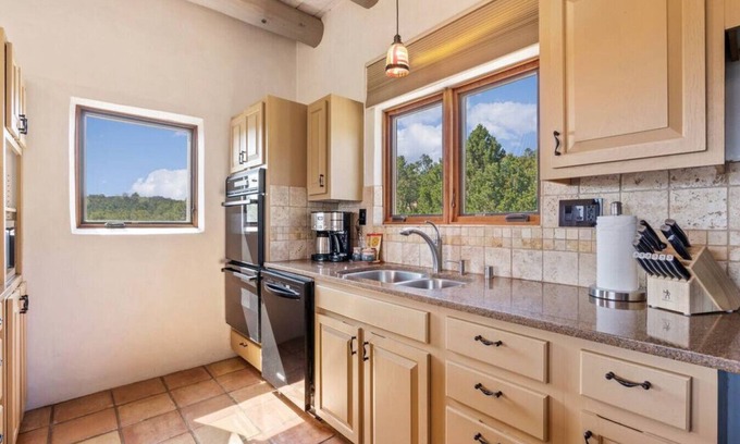 Tesuque Hills House | Idyllic Retreat with Mountain Views and Cozy Hot Tub