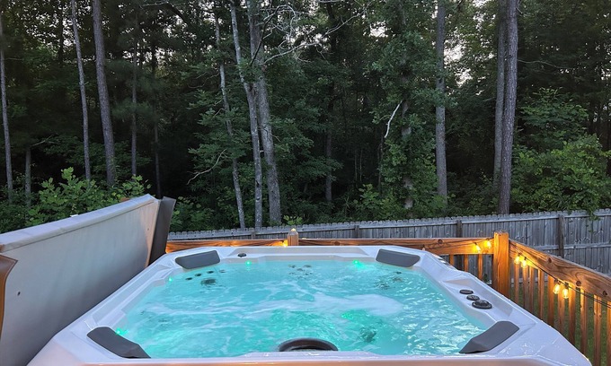 Spring Lake House | Exceptional House with Hot Tub and Fire Pit Near FT Liberty